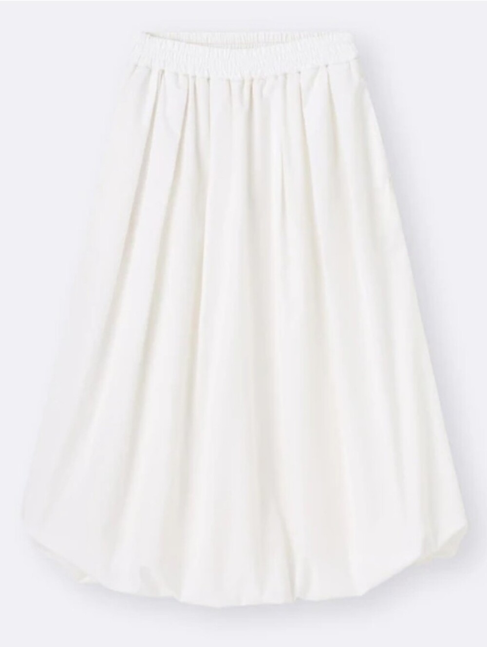 GU Bubble Hem Midi Skirt